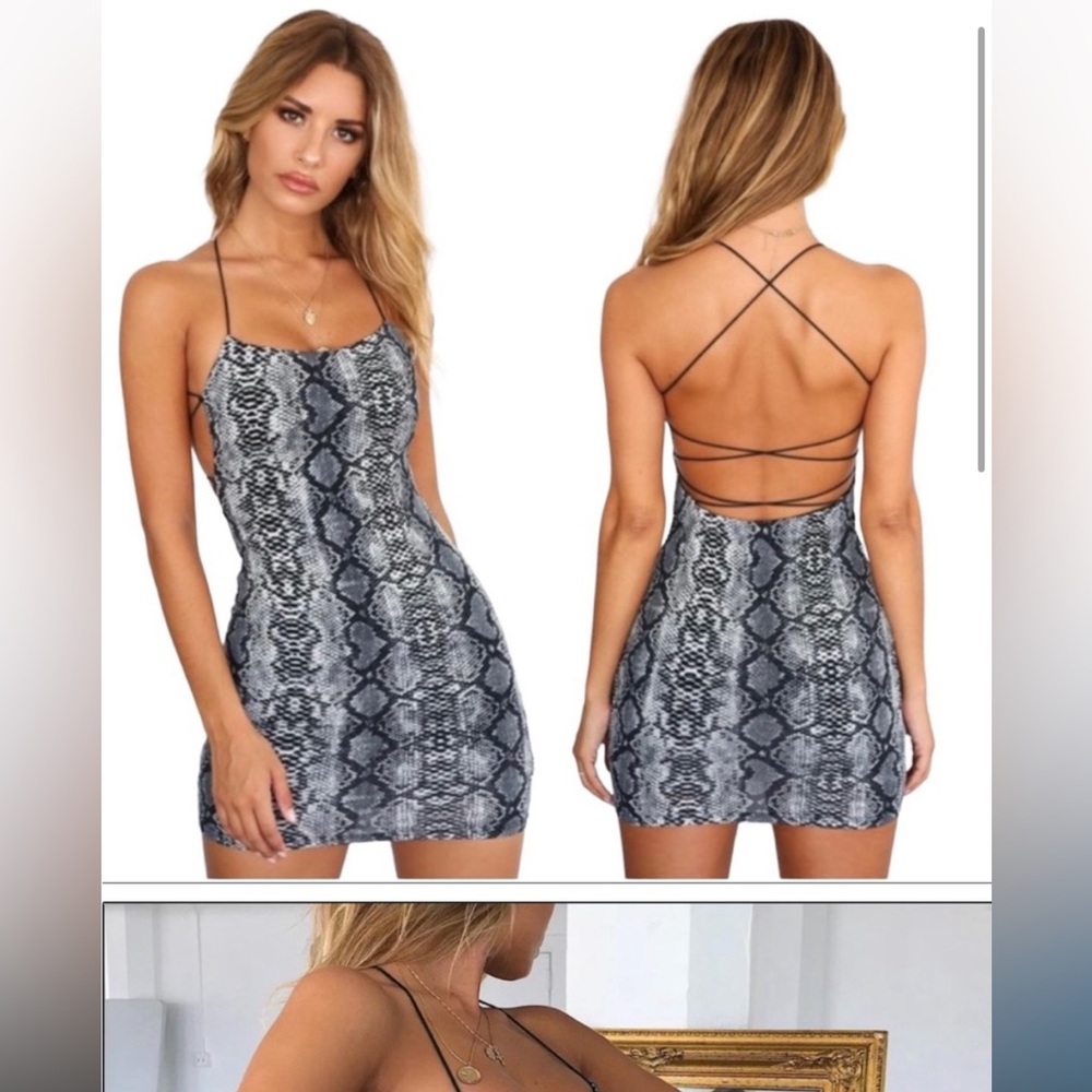 Tiger Mist snake skin dress
